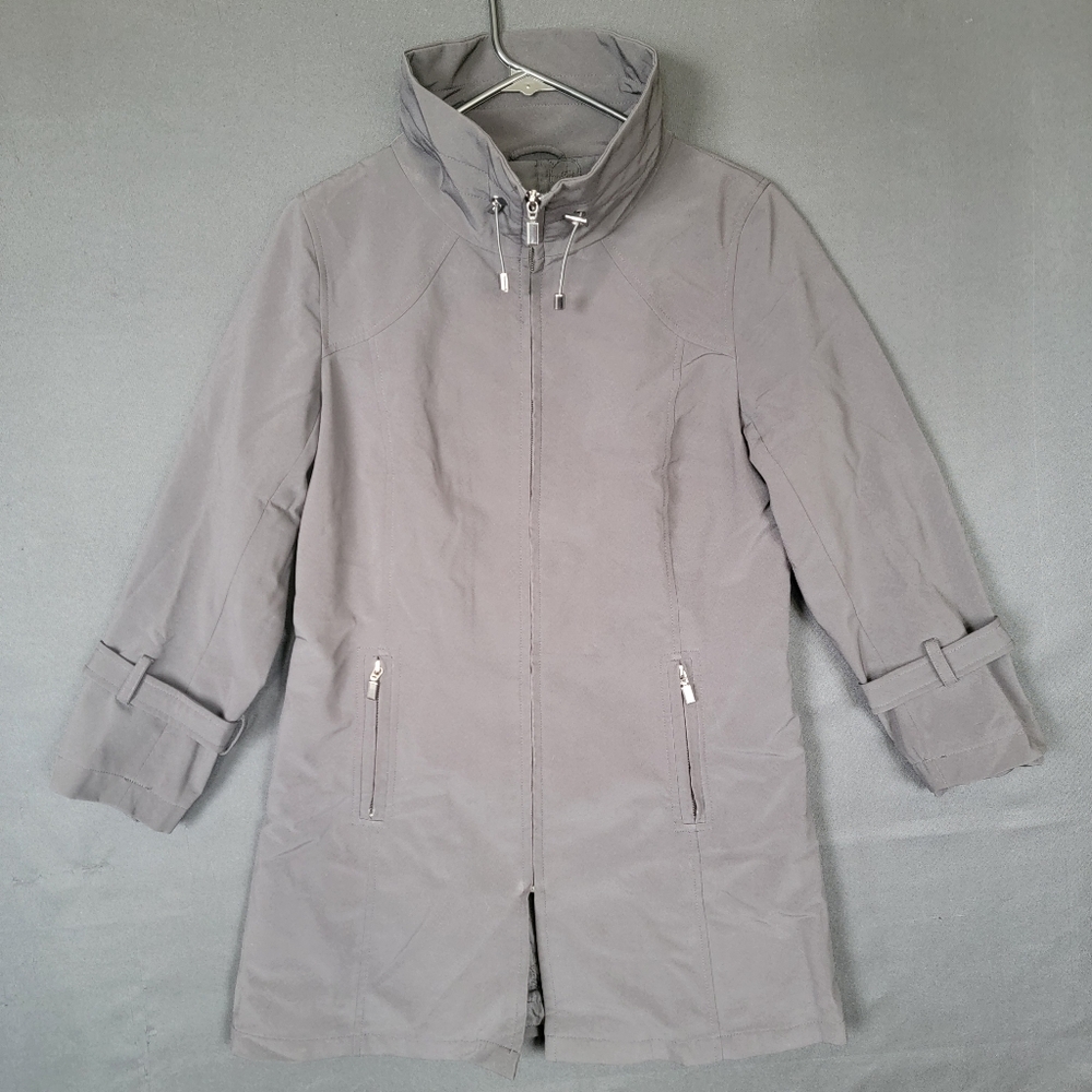 KRISTEN BLAKE JACKET Sz M, Water Repellent Exterior, Black Coat